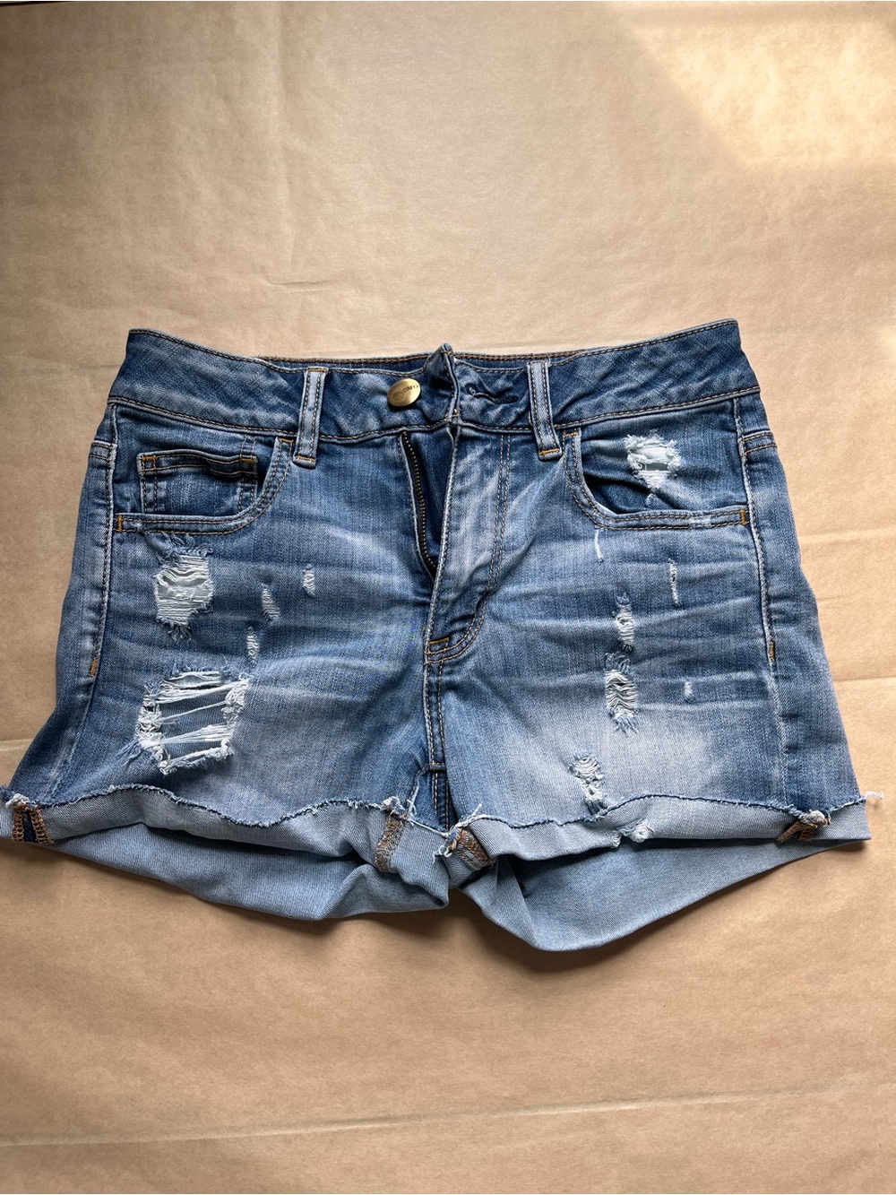 American Eagle Outfitters Distressed Blue Denim Women’s Shorts